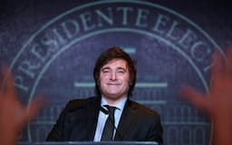 12月にアルゼンチンの大統領に就任するミレイ氏は過激な公約を掲げた＝ロイター