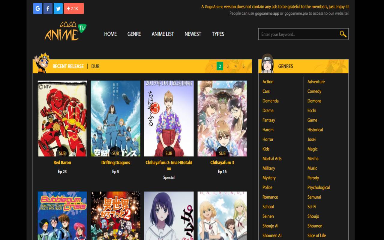 Gogoanime – Watch Online Anime Series & Shows For Free