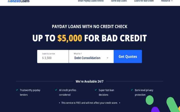 HonestLoans Review: Get Online Payday Loans with No Credit Check